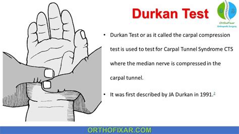 median nerve compression test durkan test|carpal tunnel test maneuvers.